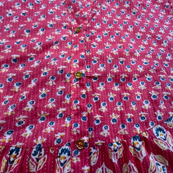 Liza Byrd Women's Printed Blouse Top, Size XL, Lightweight, Button Front, Summer - Picture 3 of 9